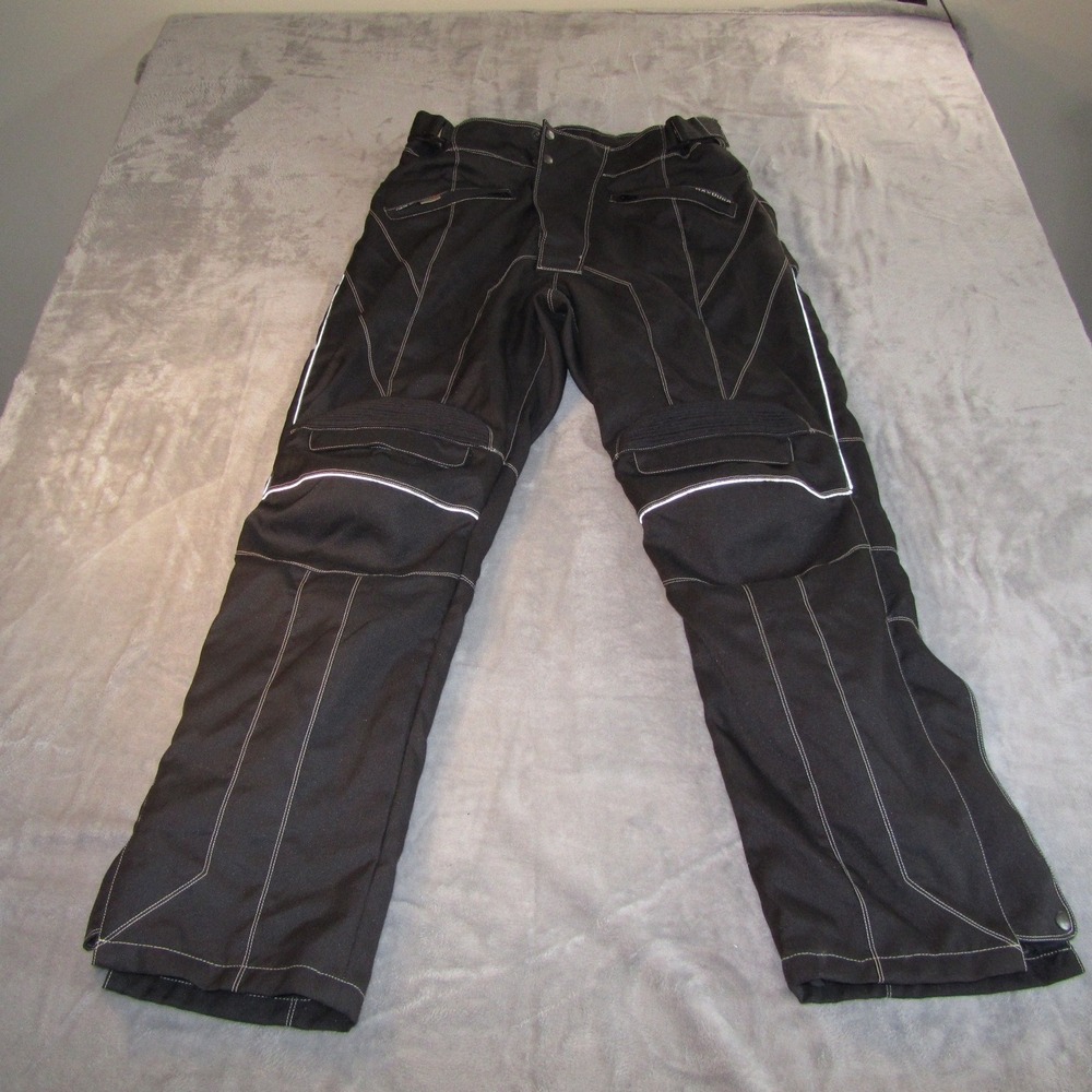 Biker Design Collection Maxdura Reissa Motorcycle Pants Mens XL Black Reflective